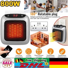 800W Elektrische Mini Heizung Heizlüfter Heizstrahler Heat Mini Keramikheizung