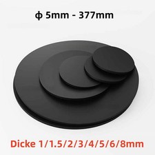 Gummi Scheiben Rund Platte Dicke 1/1,5/2/3/4/5/6/8mm Scheiben &phi; 5mm bis &phi; 377mm