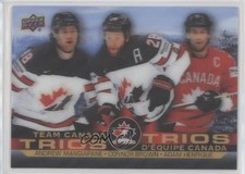 2021-22 Tim Hortons Team Canada Trios Andrew Mangiapane Connor Brown #T-5 0jp8