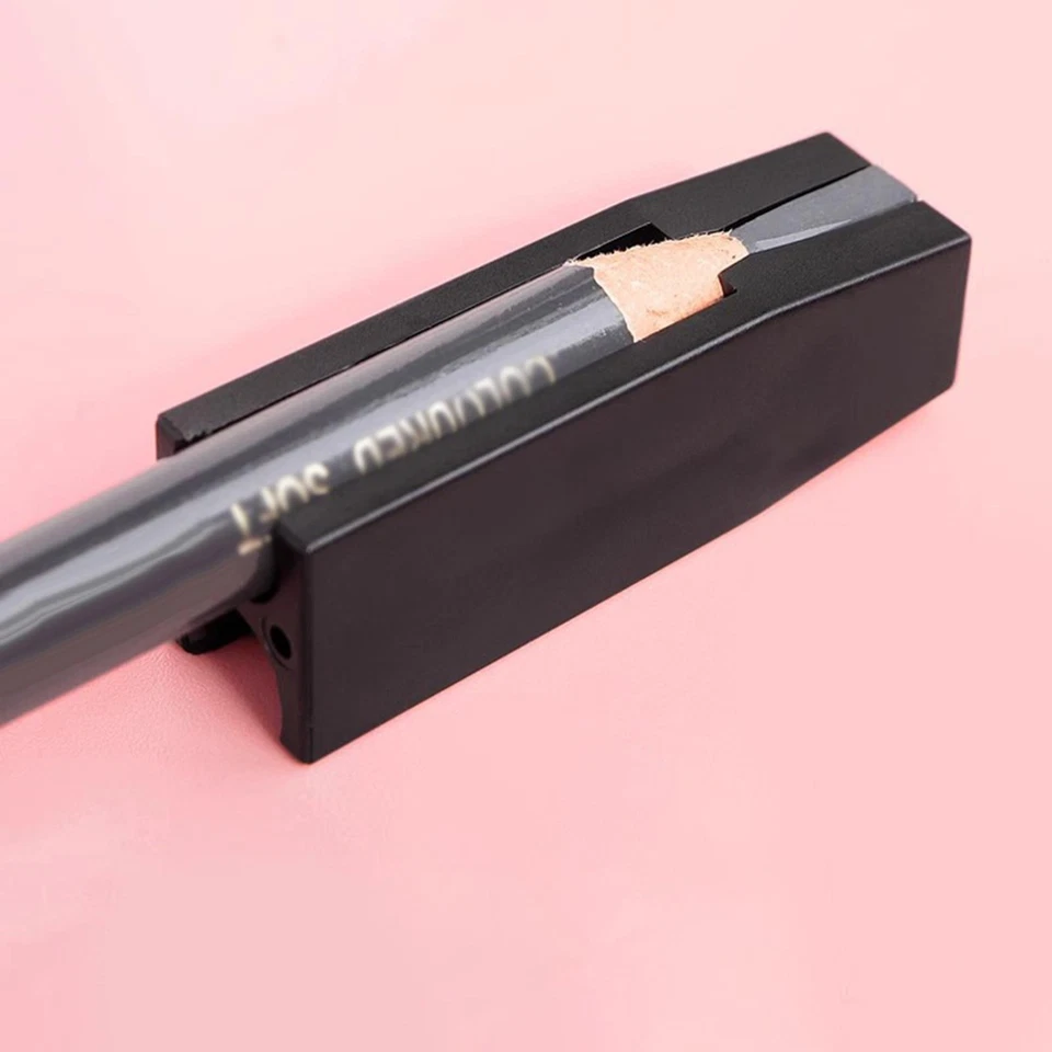 Sacapuntas de cejas con forma de pico de pato para salón impermeable lápices de cejas despegables Foto 2 de 4