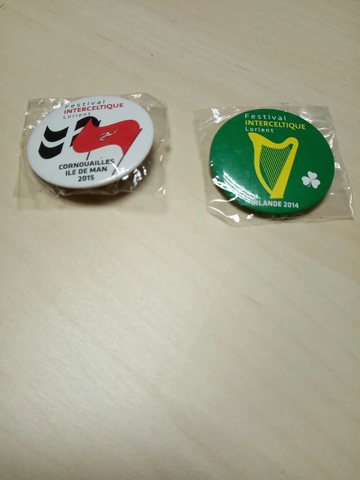 lot 2 Badges Collector Festival interceltique de Lorient 2014/2015 Musique Celte - Image 3 of 4