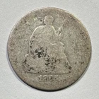 1865-S Seated Liberty Half Dime Silver Scarce Date Lower Grade Great for Album