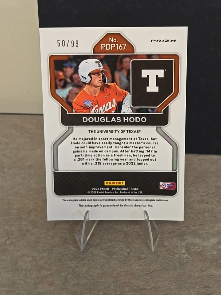 2022 Panini Prizm Draft Picks - Douglas Hodo #PDP167 Red Disco Prizm /99 - Image 2 of 2