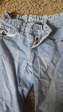 CRAZY 8 Girls Size 7 Reg And Slim Denim BOOTCUT Jeans Adjustable Waist Lot Of 2