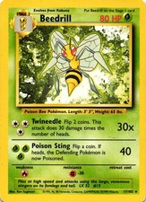 BEEDRILL 17/102 BASE SET UNLIMITED RARE LIGHTLY PLAYED POKEMON TCG on eBay