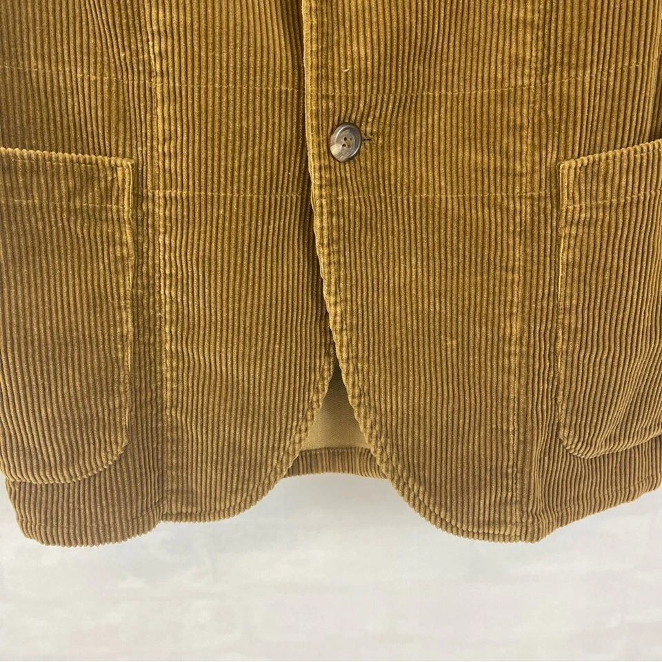 Ralph Lauren Polo Jeans Co Men's Corduroy Blazer Sport Coat Tan Brown Cotton M - Image 4 of 4