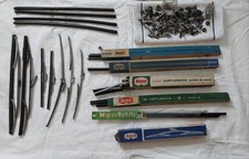 Vintage 20 Piece Collection Windshield Wiper Blades. Refills And Clips Vintage 20 Piece Collection Windshield Wiper Blades. Refills And Clips