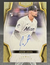 2024 Topps Five Star Autograph #FSA-JA Jacob Amaya Auto Rookie RC Miami Marlins