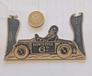 Original Rowntree Chocolate Motoring Advertisement 1/7