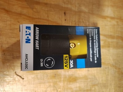 Eaton Arrow Hart 30-Amp 125V/AC/c.a./CA NEMA L5-30R Locking Connector(317)new