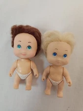 Vintage Tyco Quints  Miniature Blue/Green Eyes Lot of 2 Baby Dolls