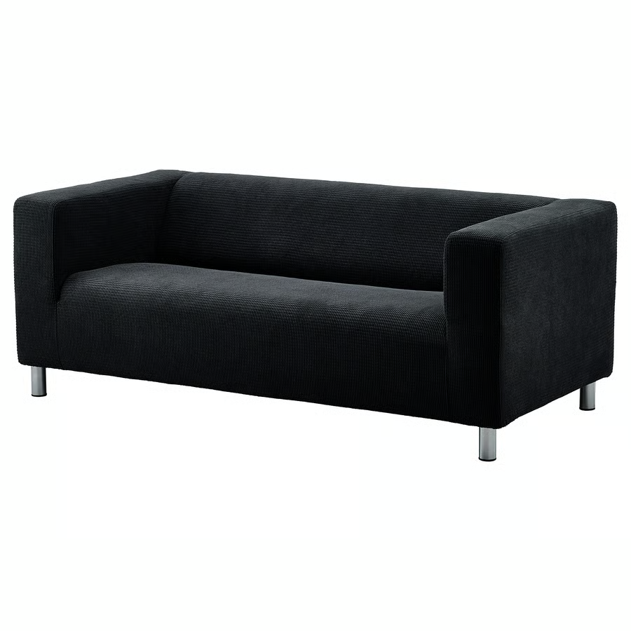 Ikea KLIPPAN Loveseat 2-seat Sofa COVER ONLY, Vansbro black