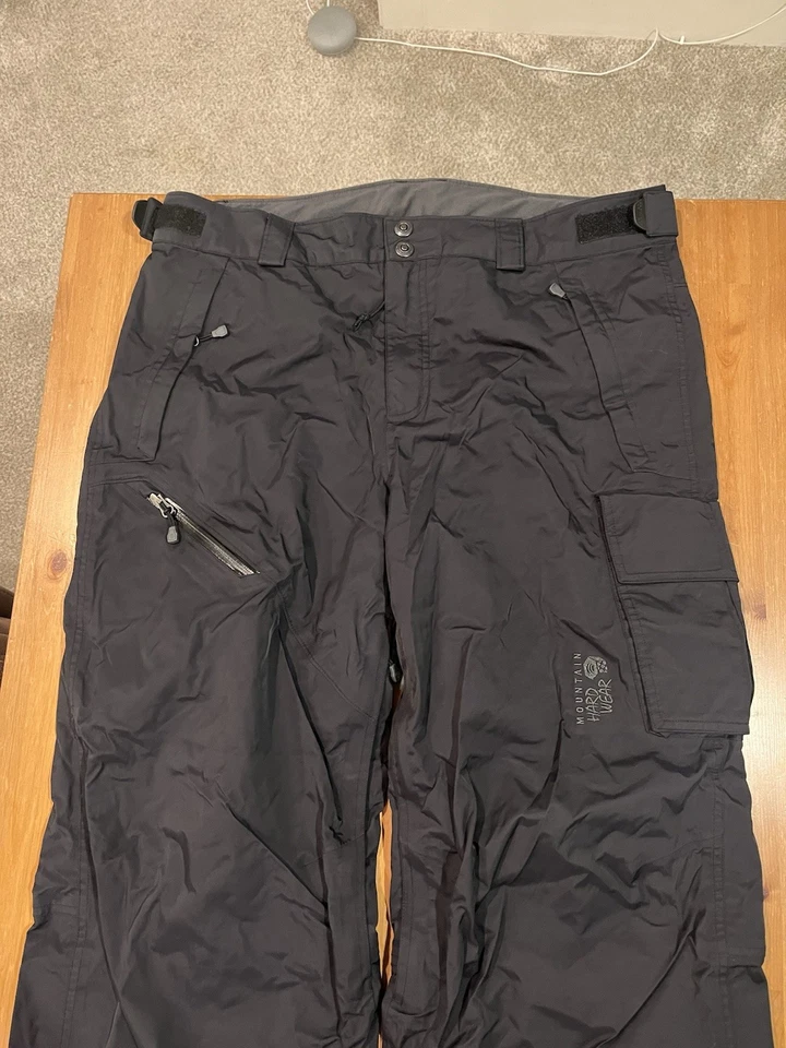 Pantalones Black Mountain Hardwear Dry.Q Snow Ski Snowboarding Recco para hombre L Foto 3 de 4