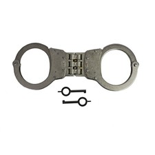 Smith & Wesson 350138 Model 300P Hinge-Linked Handcuffs M300P Cuffs, Nickel
