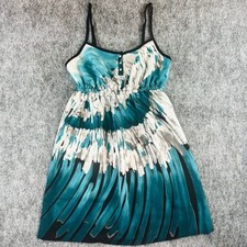 Kimchi Blue Urban Outfitters Abstract Print Dress Women S Teal Boho Y2K Indie