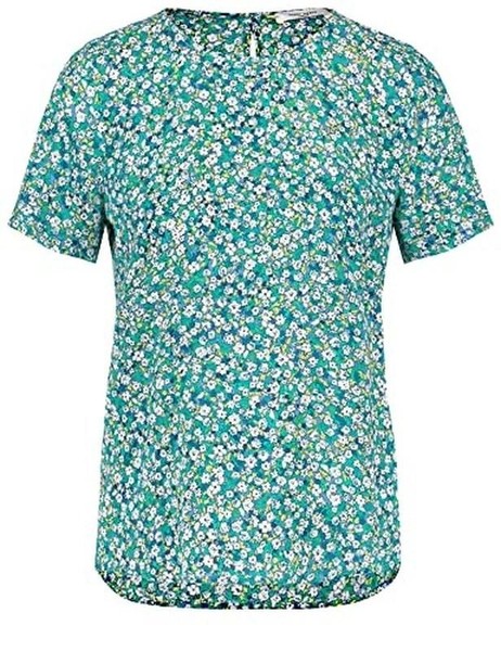 Women Gerry Weber Shirt Turquoise Viscose 34 / XS