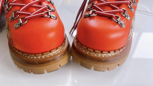 Stivali da collaborazione Gucci × The North Face taglia 38,5 US8,5 GG tela pelle scatola - Foto 3 di 7