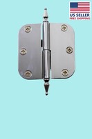 3 In. Lift Off Left Cabinet Hinge Chrome Vintage Spire Tip | Renovator's Supply 3 In. Lift Off Left Cabinet Hinge Chrome Vintage Spire Tip | Renovator's Supply