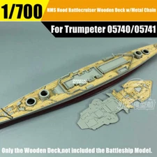 1/700 HMS Hood Battlecruiser Wooden Deck w/Metal Chain for Trumpeter 05740/05741