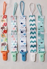 Universal Pacifier Clips for Baby Multicolor 5pk