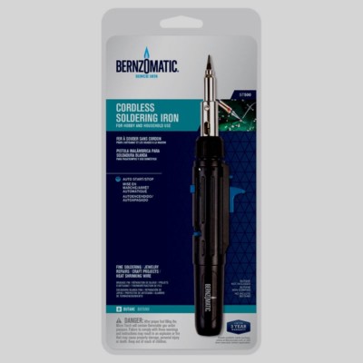 BERNZOMATIC CORDLESS SOLDERING IRON ~ Micro Butane Hobby Crafts ST500 NEW