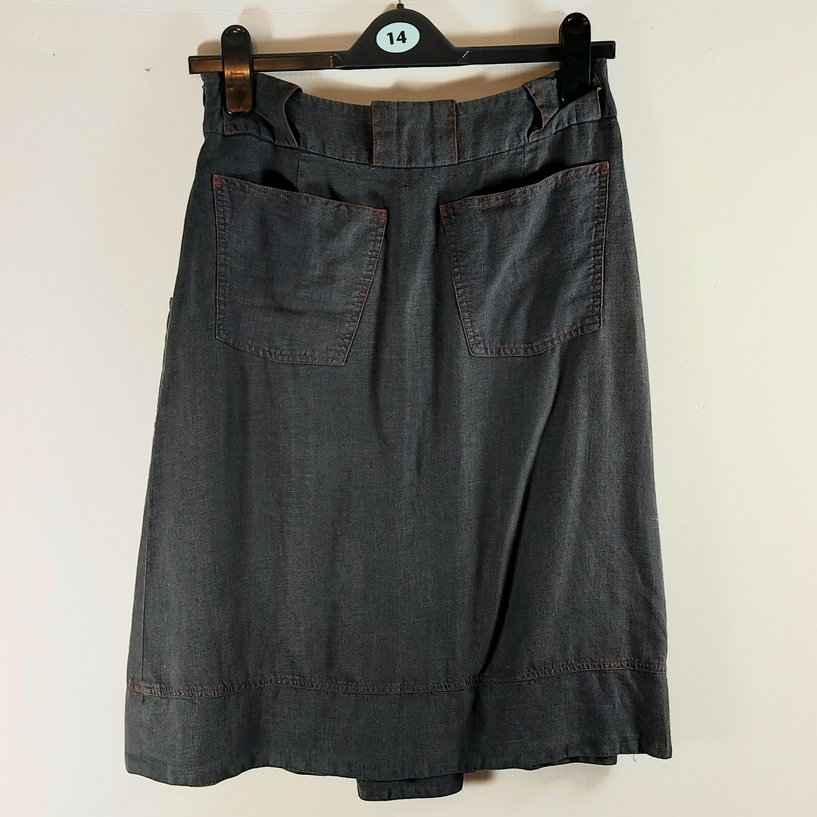 Brora 100 Linen Skirt, Brown, Knee Length, Size 8 eBay