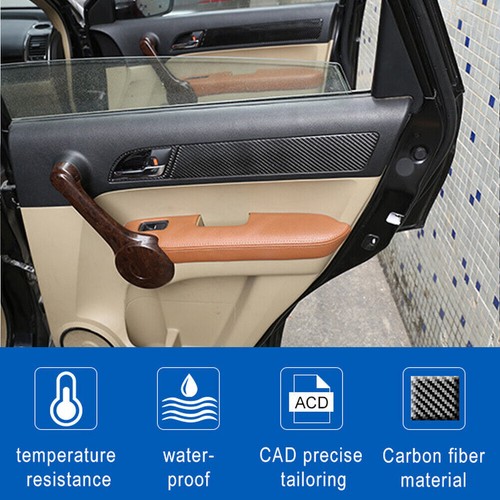 4x Carbon Fiber Inner Door Panel Trim Cover Sticker For Honda CR-V CRV 2007-2011 - Bild 15 von 15