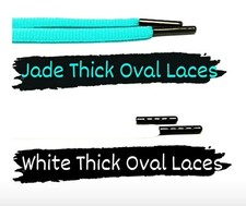 Thick Oval Shoe Laces Replacements Laces for Dunk SB Low Hi Atmos Elephant Jade