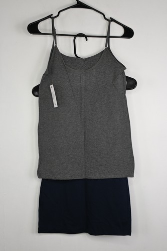Women's Time and Tru Adjustable Camis 2Pack Blue/Grey XS(0-2) - Picture 4 of 4