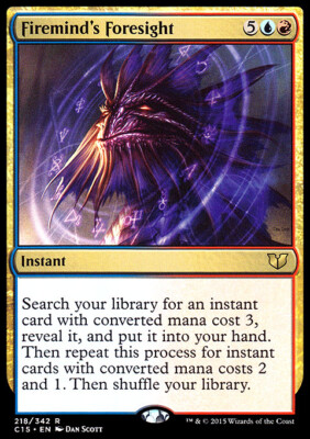 Magic the Gathering MTG Firemind's Foresight (218) Commander 2015   LP