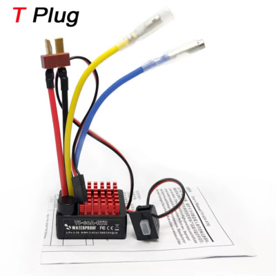 Waterproof 1060 RTR 60A Brushed Electronic Speed Controller ESC for 1:10 1:12 RC
