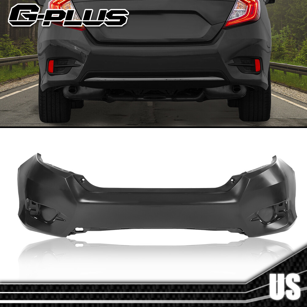 Rear Bumper Cover Assembly Fit For 2016-2021 Honda Civic Sedan Replacement