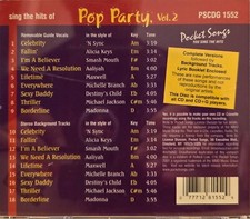 1552 POP  POCKET SONGS KARAOKE CDG  LOT MI
