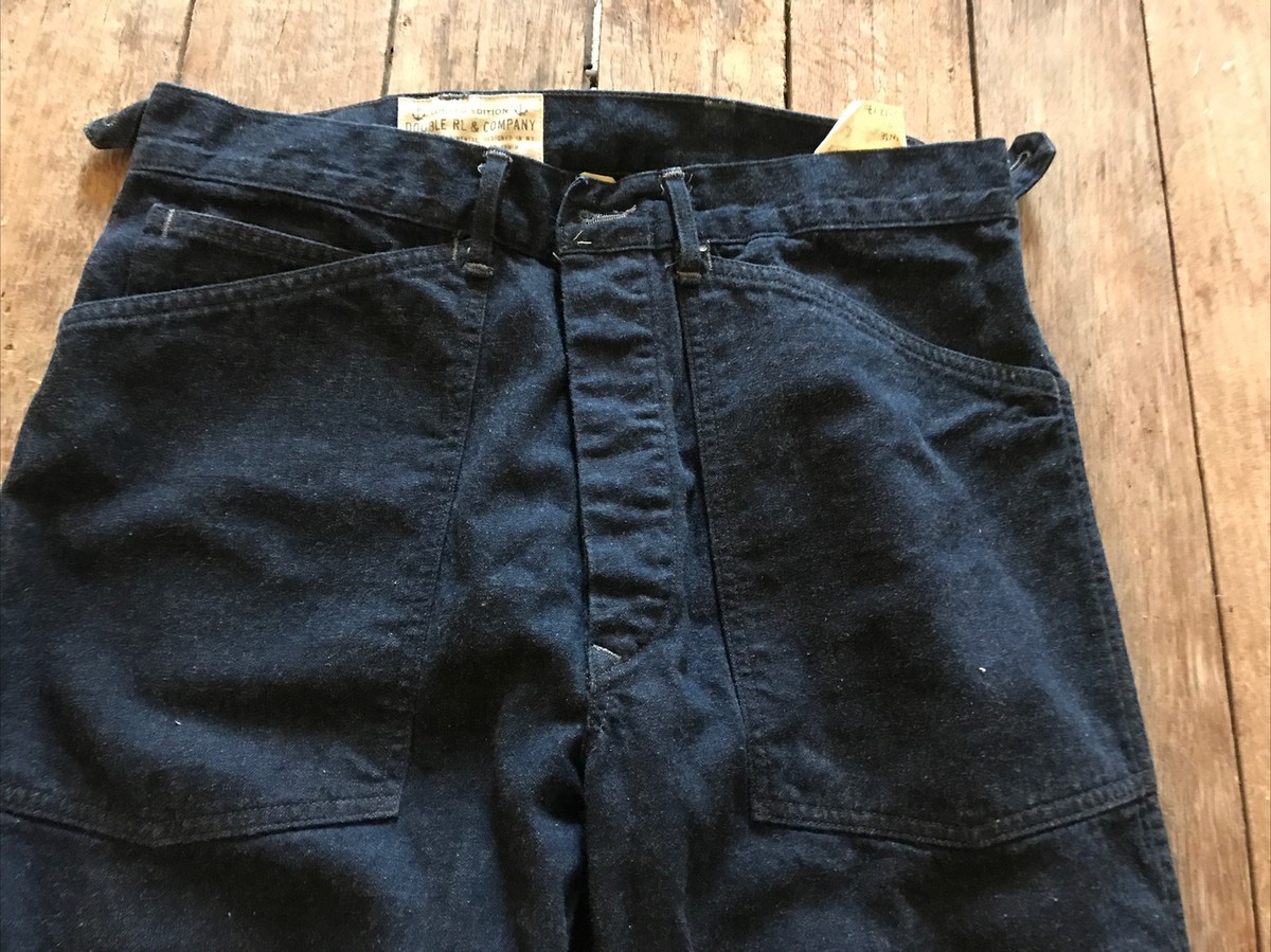 NEW RRL DOUBLE RL rinse PANTS one size 32/30 limited edition talli