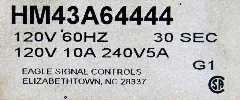 USED EAGLE SIGNAL HM43A64444 TIMER 120V 10A 30 SEC - Image 4 of 4