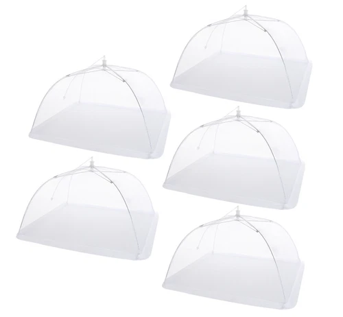 5pcs Fliegengitter Obstnetz Fliegenhaube Speiseschirm Lebensmittel Schutzhaube - Bild 8 von 15
