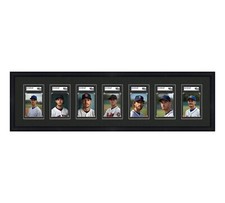 SGC Graded Card Frame Display Holds (7) Slabs Baseball, UV Protection (optional)