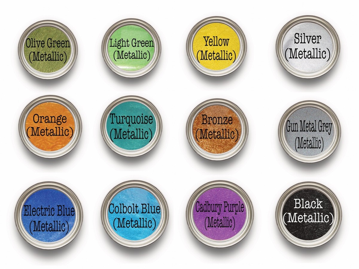 Metallic Car Paint Color Chart Standard Colours Polyester Pigments For