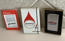 Vtg Curtiss Baby Ruth 50th Anniversary Zippo Slim Lighter & Box - New & Unstruck