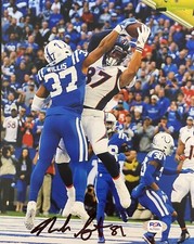 Noah Fant Signed Autographed Denver Broncos 8x10 Photo PSA/DNA