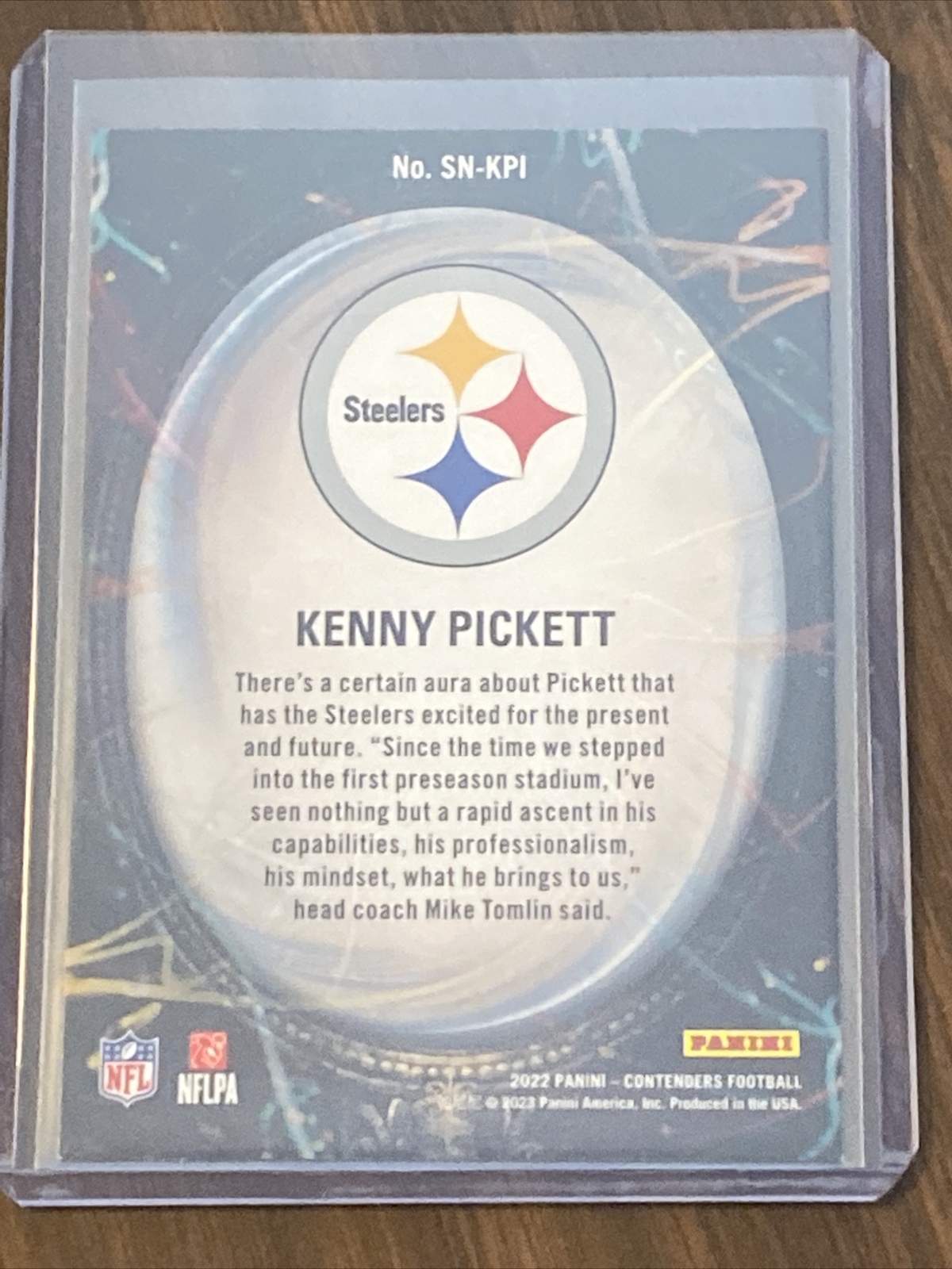 2022 Panini Contenders KENNY PICKETT RC Supernatural SNKPI Steelers