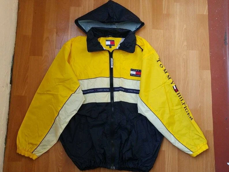 Hilfiger vintage jacket, 90s hip-hop, sailing size L | eBay