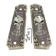 1911 GUN GRIPS FULL SIZE COLT & CLONES Skull Para Bellum W/Screws Full Size Grip
