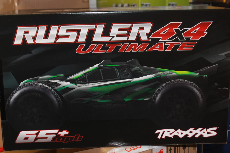 Traxxas 67097-4 grün RC Rustler 4x4 VXL Ultimate Brushless grün 1:10 NEU OVP - Bild 3 von 4