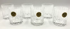 (6) RCR Set of 6 Royal 24% Lead Crystal Rock RCR  Shot Glasses Barware Italy