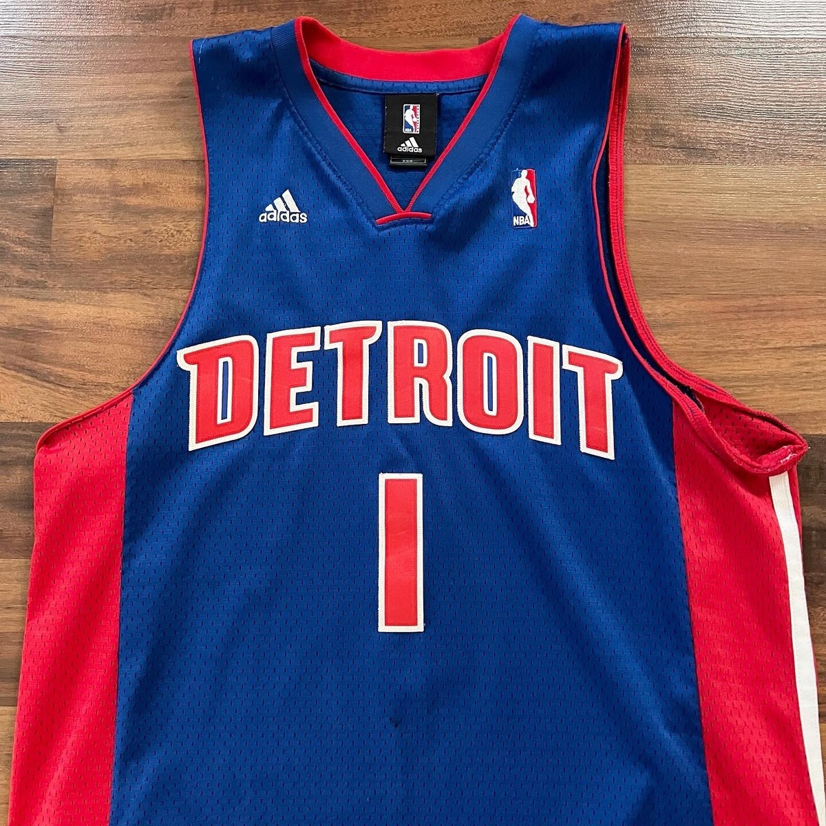 k*u様 希少❗️刺繍❗️ NBAユニフォーム Detroit Pistons 底特律活塞队Jordan Statement 版Swingman 球衣- 蓝色- Cade