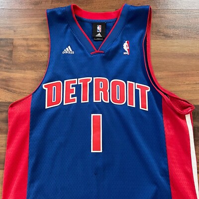 【激レア】アディダス ジャージ サイズM　NBA　PISTONS ブルー Adidas NBA Detroit Pistons Chauncey Billups Swingman Jersey