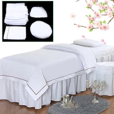 1 Set Beauty Salon Massage Table Bed Sheet Sheet SPA Treatment Full Cover Skirt