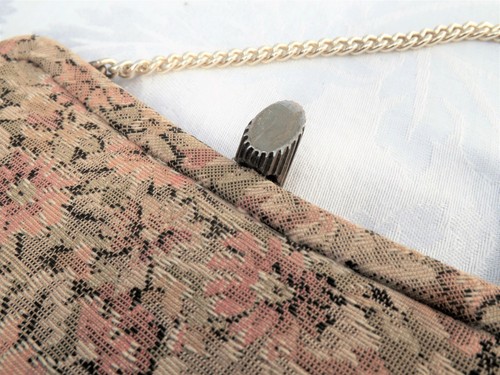 GARAY VINTAGE FLORAL TAPESTRY STITCH FABRIC PURSE - Picture 11 of 12