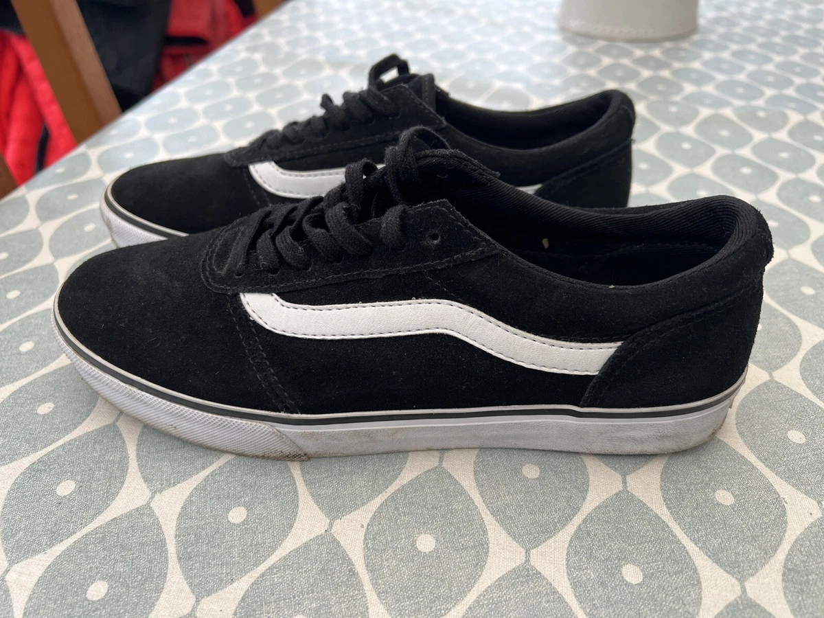 Direkte ego trappe VANS BLACK LACE UP SUEDE TRAINER SHOES UK SIZE 4 Eur 36.5 | eBay